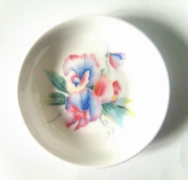 Aynsley Trinket Dish Bone China England Vintage Little Sweetheart Pattern Floral