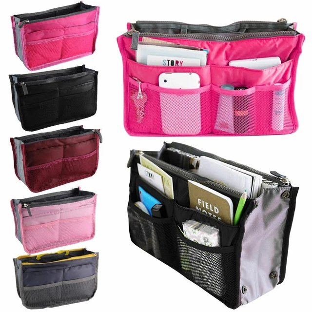 WOMEN LADY TRAVEL Insert Handbag Organiser Purse Large Liner Organizer