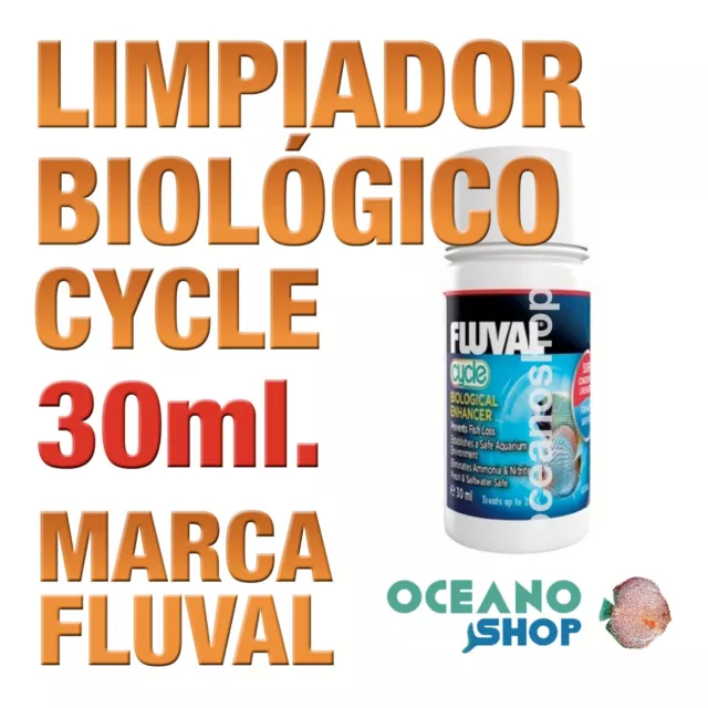 Realzador Biológico Bacterias Fluval (Cycle) - 30ml gran calidad acuario pecera