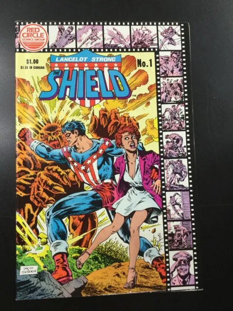 Lancelot Strong THE SHIELD #1 VF+ 8.5 (Red Circle 1983)✨