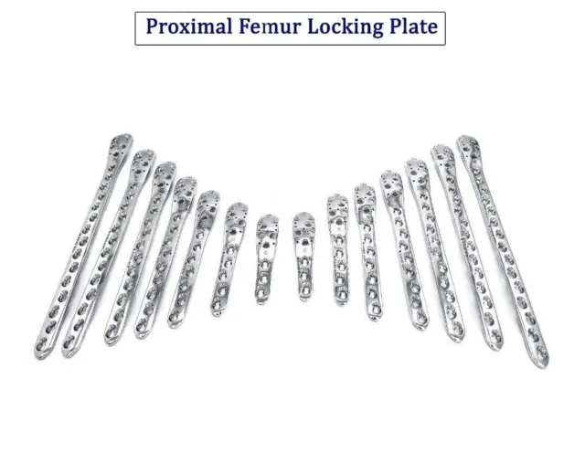 Placa de bloqueo del fémur proximal, juego de 14 piezas (7L/7R),...