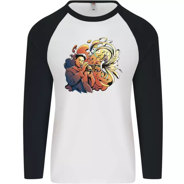 Tumpet Lecteur Jazz Mens L/S Baseball T-Shirt