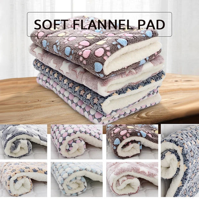 Cojín cama para perro mascota manta de lana suave gato cojín sofá colchoneta almohadillas invierno@