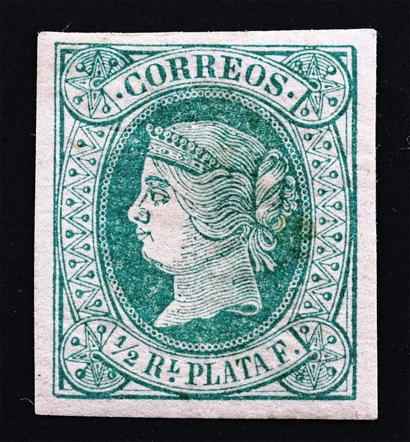 Isabel II - 1/2 Real Von Silber 1864. Antillas. Neu, Ohne Auszacken, Gummi