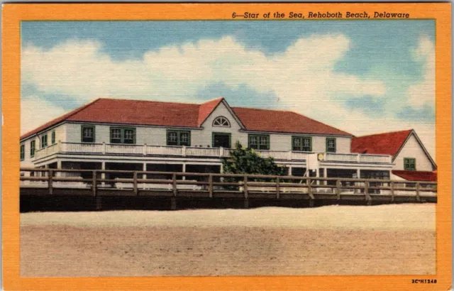 Rehoboth Beach, Delaware Star of the Sea - Vintage Postcard, Unposted T25