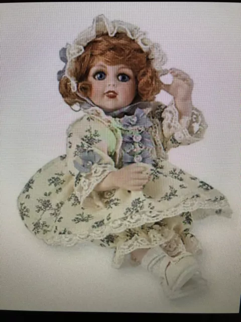 MARIE OSMOND ~ Tiny Tot Porcelain Doll ~CLAUDIA W/ Box, Tiny Tag, Necklace, COA