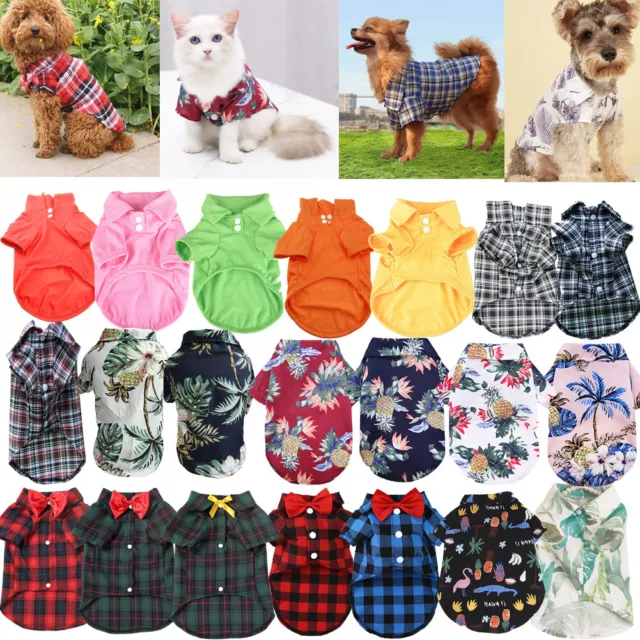 For Small Dogs Puppy Plaid Chihuahua Vest Pet Dog Clothes Puppy T Shirt Clothes