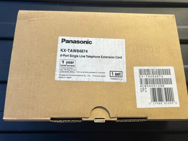 Panasonic KX-TAW84874 8-Port Single Line Extension Card *New In Original box*
