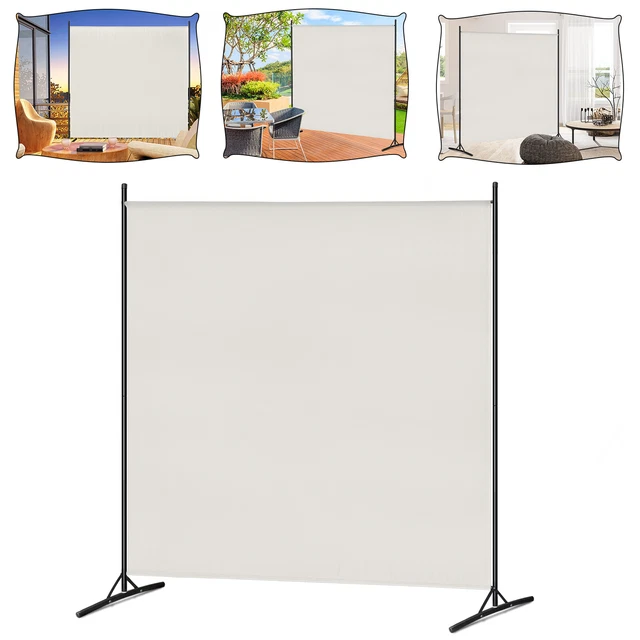 Paravent Raumteiler Faltbar 200x170cm – Sichtschutz Für Balkon & Wohnung Ohne Bohren