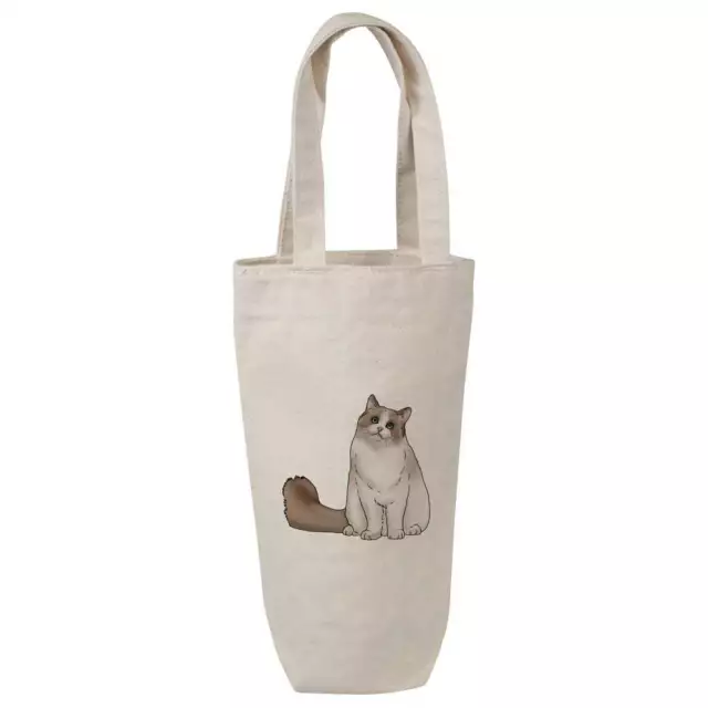 'Ragdoll Cat' Cotton Wine Bottle Gift / Travel Bag (BL00023920)