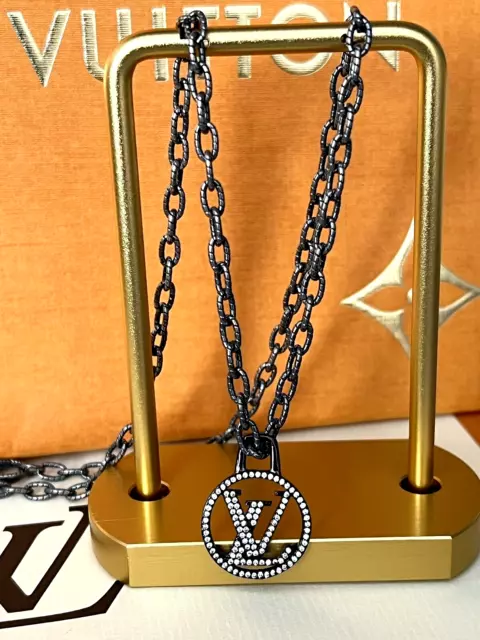 Authentic Louis Vuitton Button  Reworked Silver 16 Necklace – Serendipity  Designs