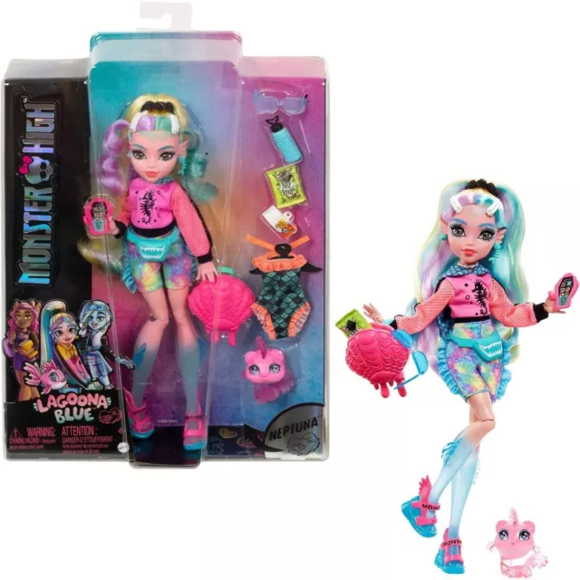 Monster High Fashion Doll- Lagoona Blue Doll - Neptuna NEW