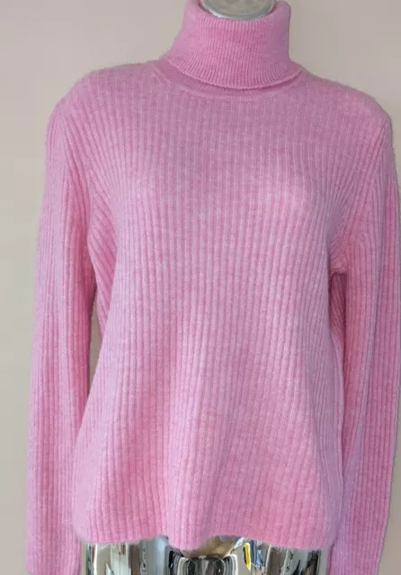 Brand New Alpaca Wool Mix Ribbed Jumper From Mango Size Large