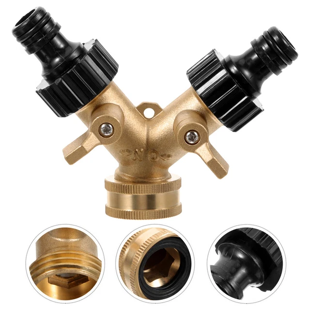 Giardino Tubo Spegnere Valvola Tubo Acqua Rubinetto Connettore Metallo - Foto 5