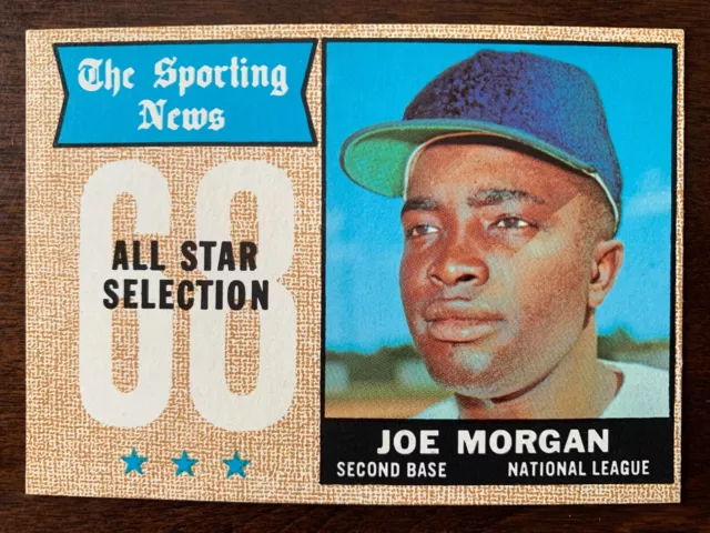1968 Topps Baseball Sporting News All Star Selection JOE MORGAN #364 HOF NRMT