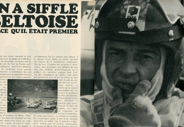 COUPURE DE PRESSE Clipping 1970 Jean Pierre Beltoise (4 pages) EUR 5,00