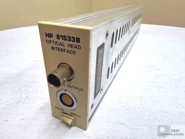 Hp 81533B Agilent Optical Head Interface Module 8166A Mainframe