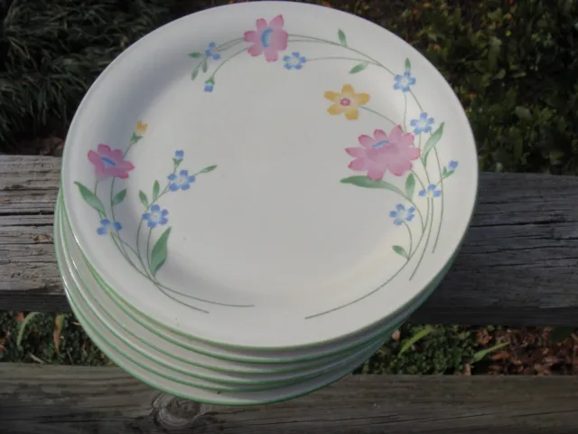 SANGO "Fresh Flowers" Lot of 6 SALAD PLATES #8499 Some new, some gently used