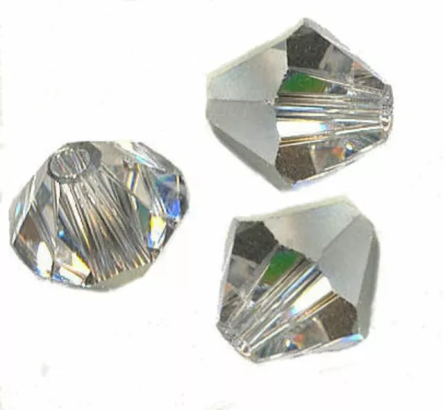 site parisien  20 PERLES TOUPIES SWAROVSKI    5mm   CRYSTAL COMET ARGENT LIGHT