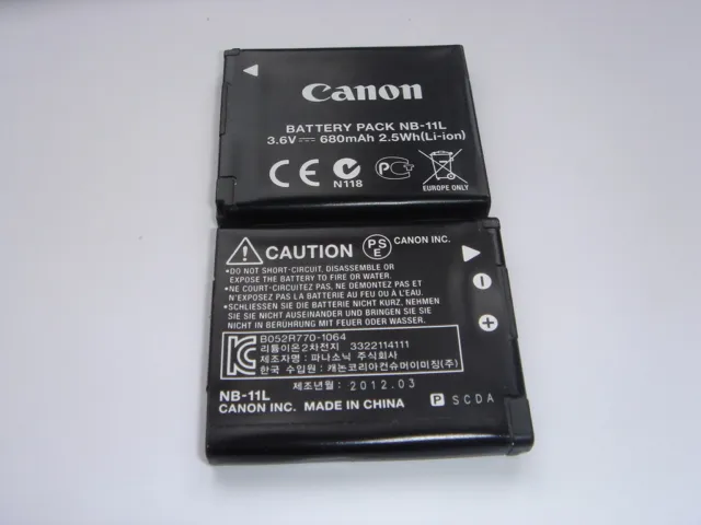 Batteria Originale Canon NB-11L Akku Accumulatore Digitale Ixus 125 Hs
