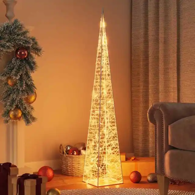 LED Leuchtkegel Deko Pyramide Beleuchtung Lichtkegel Weihnachtsdeko Acryl vidaXL 3