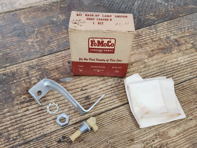 BACK-UP LIGHT SWITCH 1962-65 FORD GALAXIE FAIRLANE Falcon Ranchero Monterey More 4 Speed Wiring Pigtail C2az 15520e