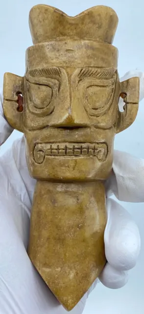 Ancient China Chinese HONGSHAN Sanxingdui JADE Head Figurine 3500-1150BC i119678
