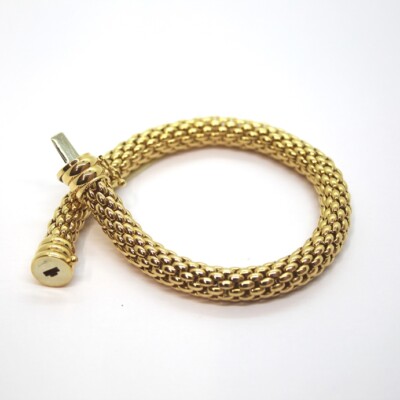Fope BRACCIALE UOMO DONNA ORO ROSA MASSICCIO 18K 750 MAGLIA FOPE BRACELET OR FEMME 