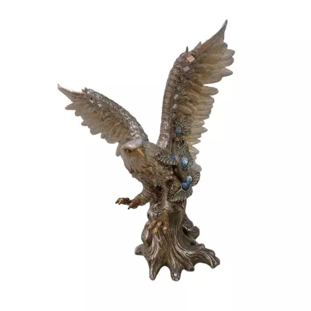 Statue d'aigle Figurine d'aigle en résine Sculpture animale Art pour table
