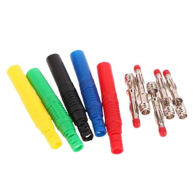 Spina per banana 4 mm presa donna cavo di estensione rame fai da te connettore elettrico TS