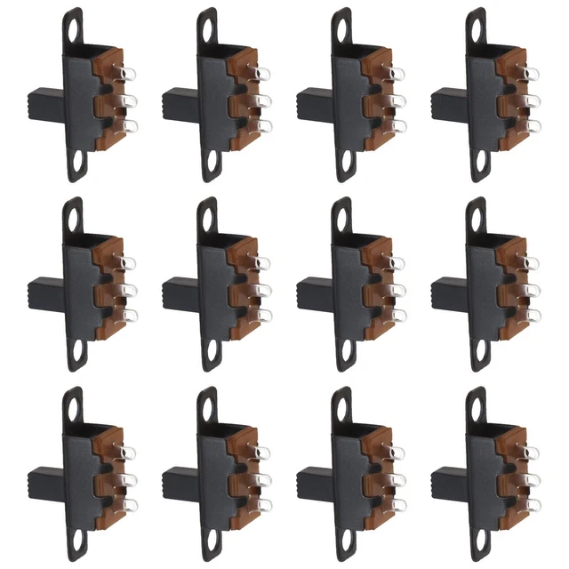 50x interruttore di scorrimento 3 pin 2 posizione 0,5 A 50 V interruttore di commutazione micro bloccaggio