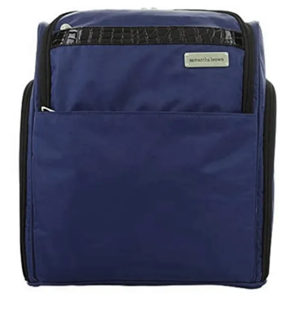 Samantha Brown Luggage Nylon Lightweight Essential Bag Backpack Navy Blue