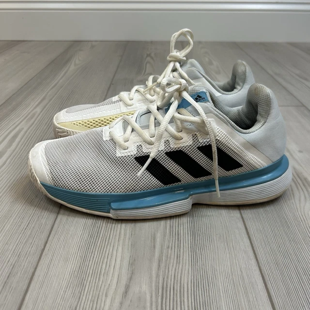 未使用 adidas Solematch Bounce バウンス FX1732 ADIDAS MEN'S SIZE 8 Solematch Bounce 'White Blue' FX1732