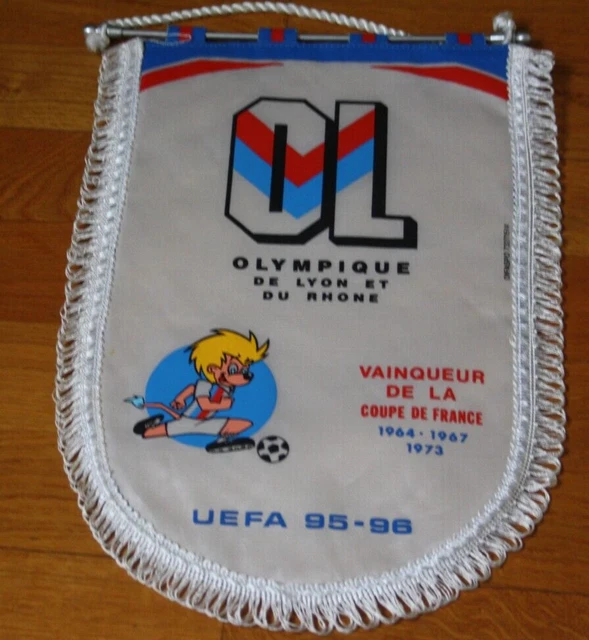 Fanion Vintage Olympique Lyonnais (OL) – Foot, Avant 2000 – Wimpel