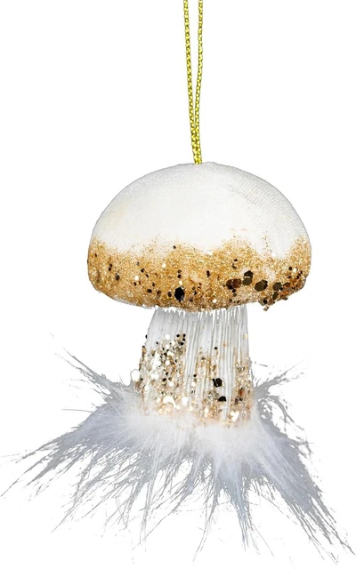 Christmas Hanging Decorations White Velvet Foam Pendant Xmas Gift Tree Ornaments
