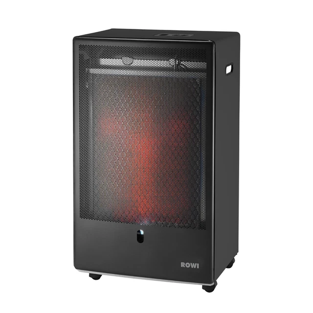 Rowi Katalytofen Gas-Heizofen Gasofen Heizgerät Heizstrahler 3400 W Pro schwarz