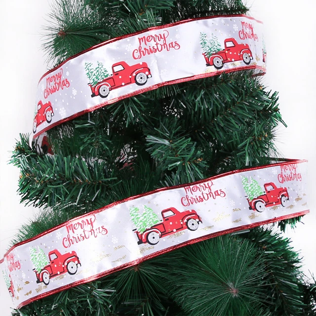 2x Weihnachten Handwerk Bänder Bogen, Band Schneeflocke Band Rolle 2