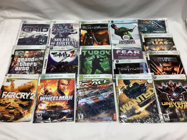Xbox 360 - 17 Video Games Bundle Joblot Various Genre In Sleeves No Boxes