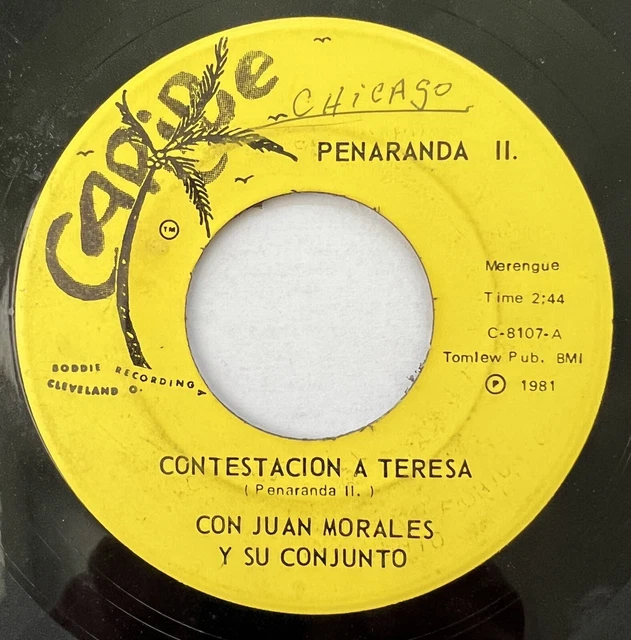 Latin 45 / Con Juan Morales Y Su Conjunto “Contestacion A Teresa” Boddie OH HEAR