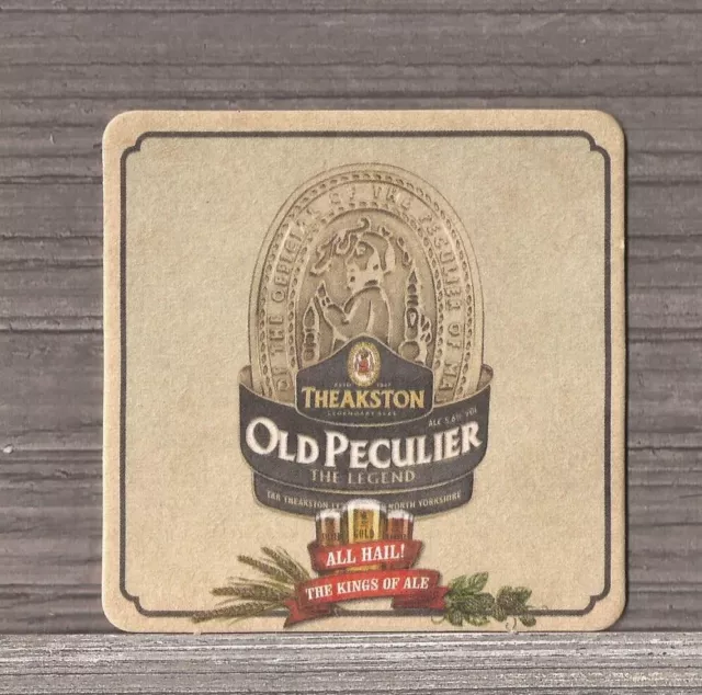 All Hail The Kings of Ale Theakston Brewery Old Peculier Beer Coaster-32431