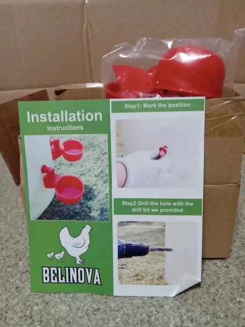 belinova chicken water cups - 5 cups