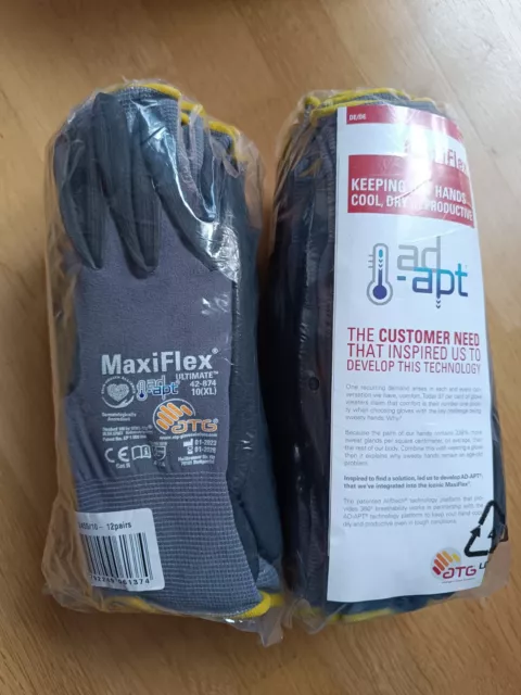 24 Paar MaxiFlex Ultimate von ATG gr.10(XL) für Beruf und Hobby