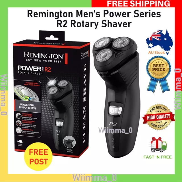 REMINGTON Electric Mens Shaver Razor Battery Powered Beard Trim Shave 3Blade NEW