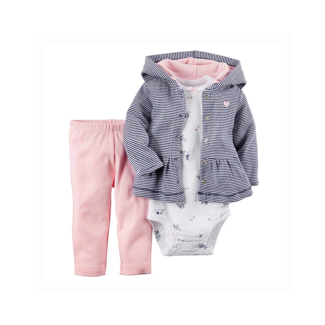 Carter's Baby Girls' 3-Piece Cardigan, Bodysuit & Pants Set 9 Months
