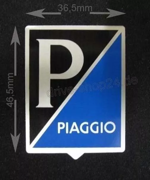 PIAGGIO□Plakette Aufkleber Sticker Emblem 3,6x4,5 Vespa