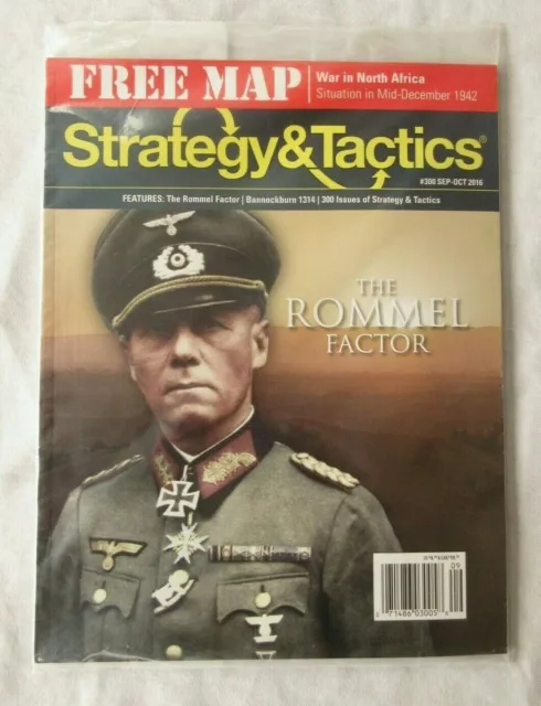 Strategy & Tactics #300 The Rommel Factor With Free Map Sealed Sept-Oct 2016
