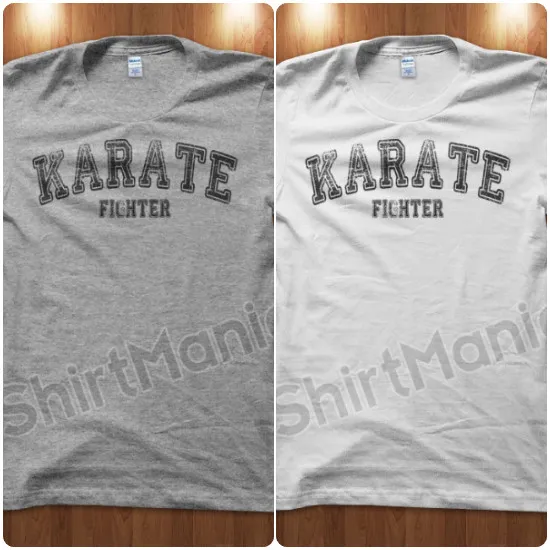 T-Shirt Maglietta Karate Fighter Palestra Gym Uomo MMA Ring Idea Kimono UFC