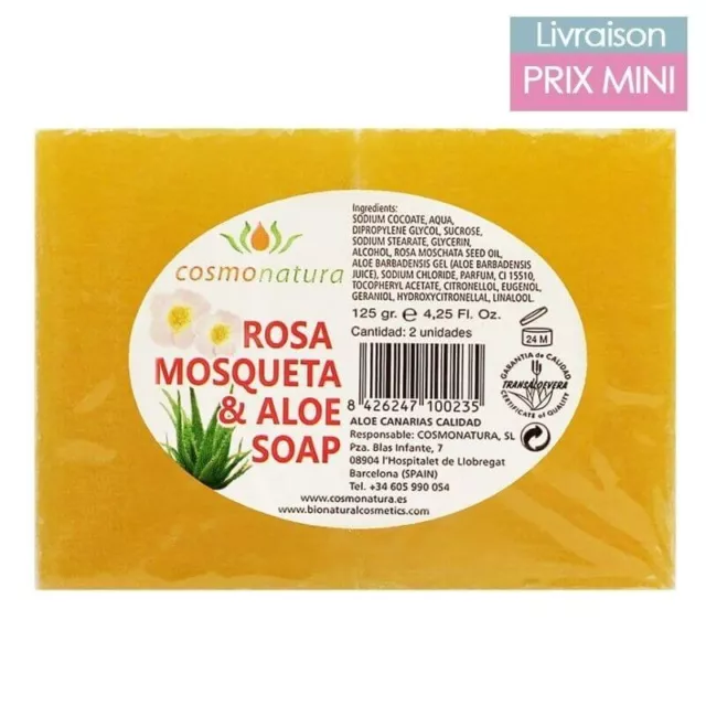 Savon à la Rose Musquée et à l'Aloe Vera