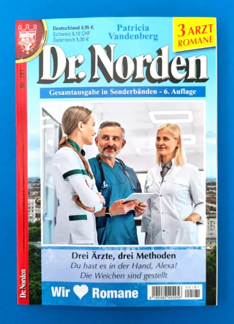 Kelter Dr. Norden Nr.181 ...  3 Romane ... Patricia Vandenberg ... Neu