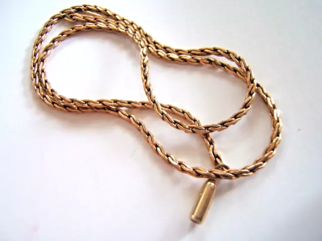 Vintage  Krementz  Heavy Gold Filled chain Necklace 19"    10.5g